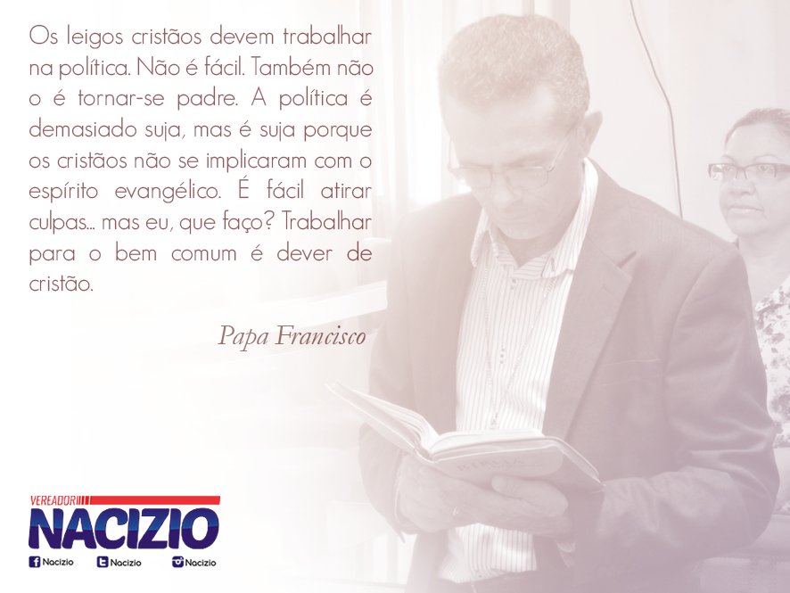 Nacizio's tweet photo. Vejo motivação nas palavras dele para continuar nosso trabalho. #VOTENACIZIO #É22222 https://t.co/6G1xEYyLam