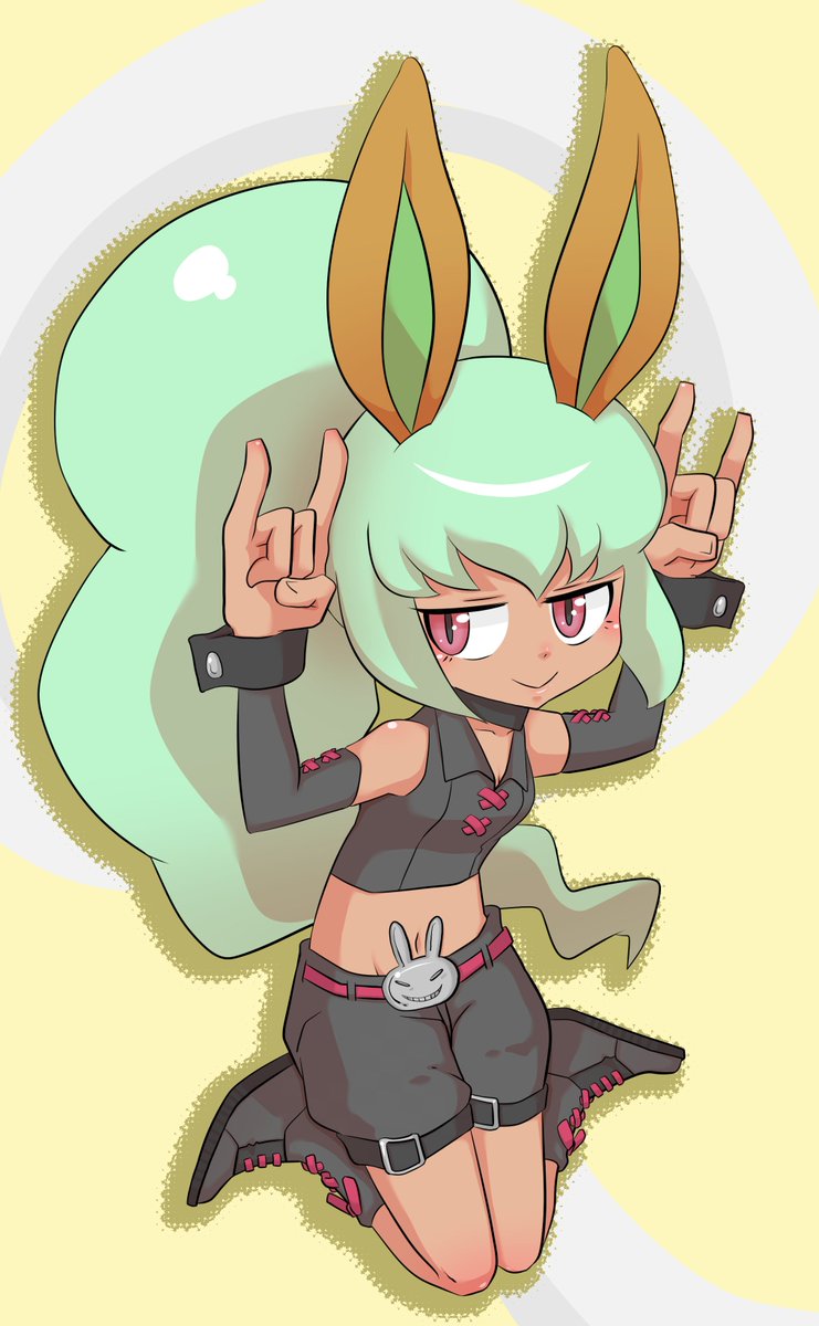 パパ頭 妖怪ウォッチ３ から 絵の練習がてらバニーミントを一枚 すでに50時間くらいプレーしてるけど いまだ全クリならず すごいボリュームやで 妖怪ウォッチ３ T Co Cxfykkwmfu Twitter