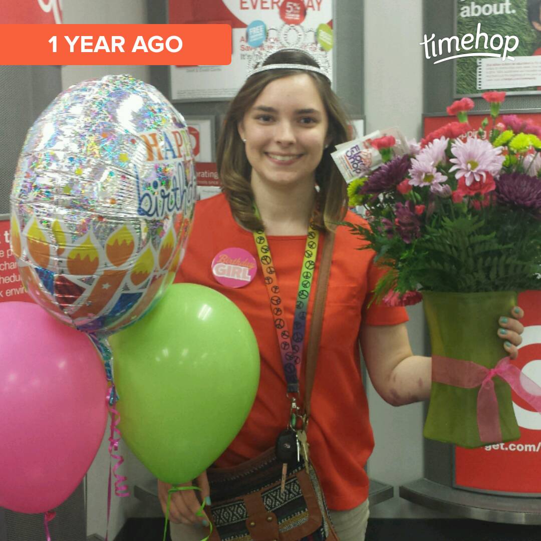 ektreb123's tweet photo. Look what was in my @timehop! I had a great Birthday last year with my Target family. Great memory to look back at. https://t.co/rOlqaJ3zLN