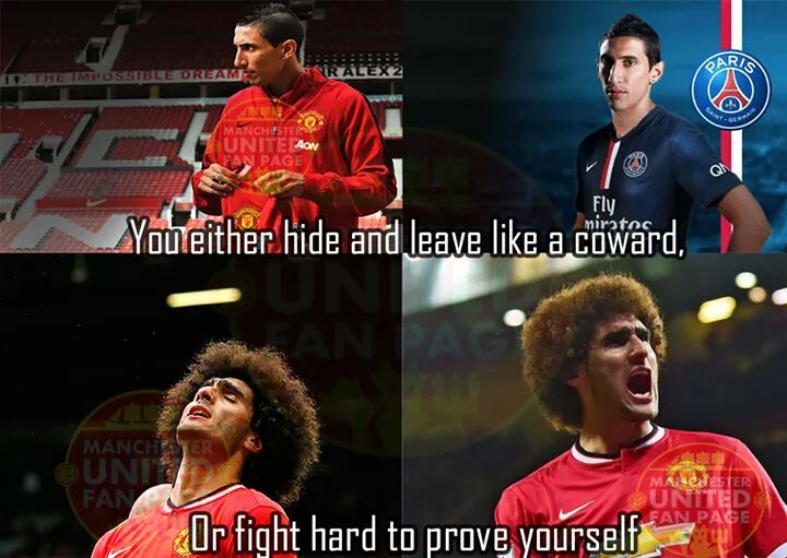 linus_22's tweet image. Difference between a snake and a player who is doing everything to fight for his place. Respect for Fellaini#mufc