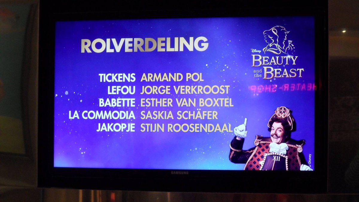Beauty and the Beast was leuk vanmiddag, heb genoten! Mooi decor, goede cast en leuke grappen! 😊👍🏻 <a href="/BeautyBeastNL/">Beauty and the Beast</a>