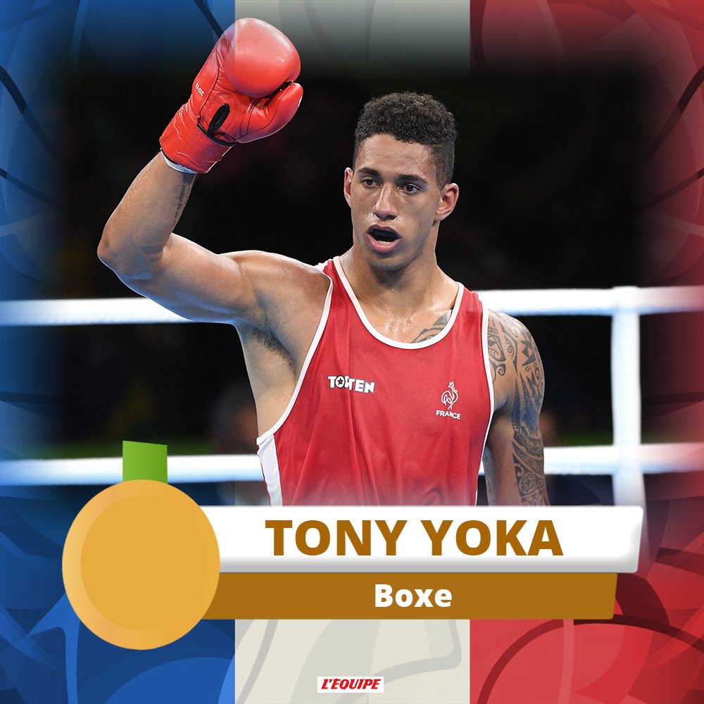 lequipe's tweet photo. Tony Yoka est CHAMPION OLYMPIQUE ! https://t.co/QATaMvsFcO https://t.co/Zi3dAiU7Yi