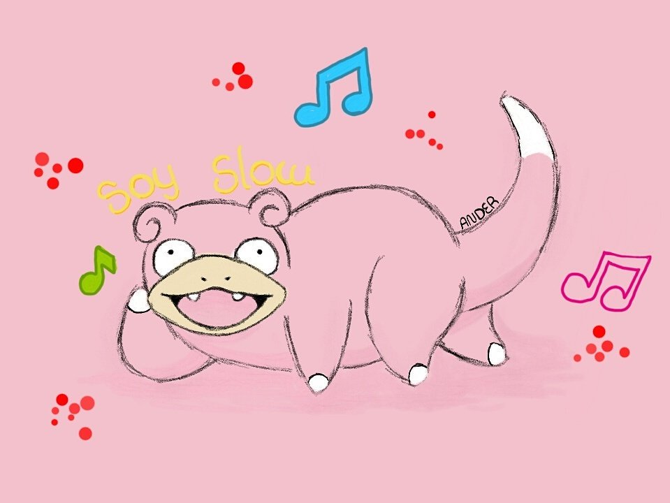 RTPokmon's tweet photo. Slowpoke😇😇 hecho por @_Quirom Buen dibujo. https://t.co/ETP9mfnBtP