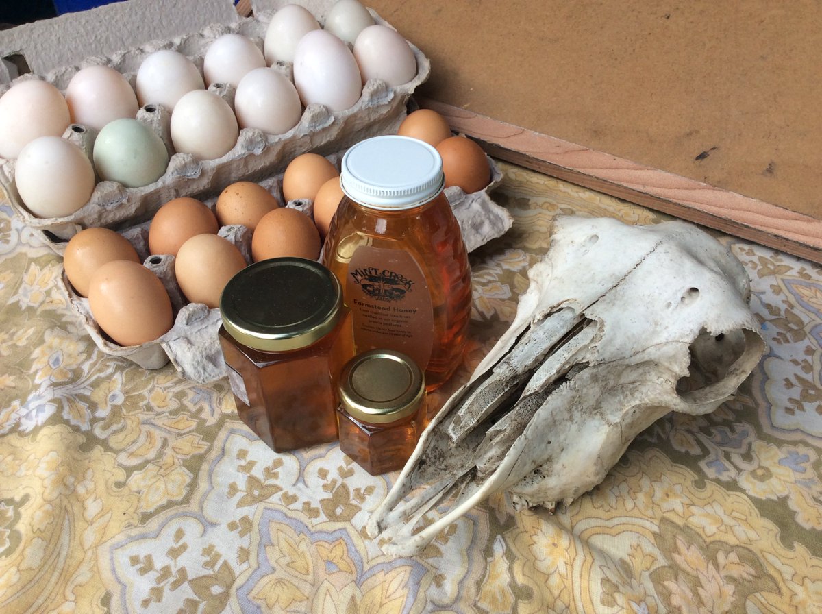 Special offerings <a href="/logansquare/">Logan Square</a> market: duck and chicken eggs, and new honey from our organic pastures!