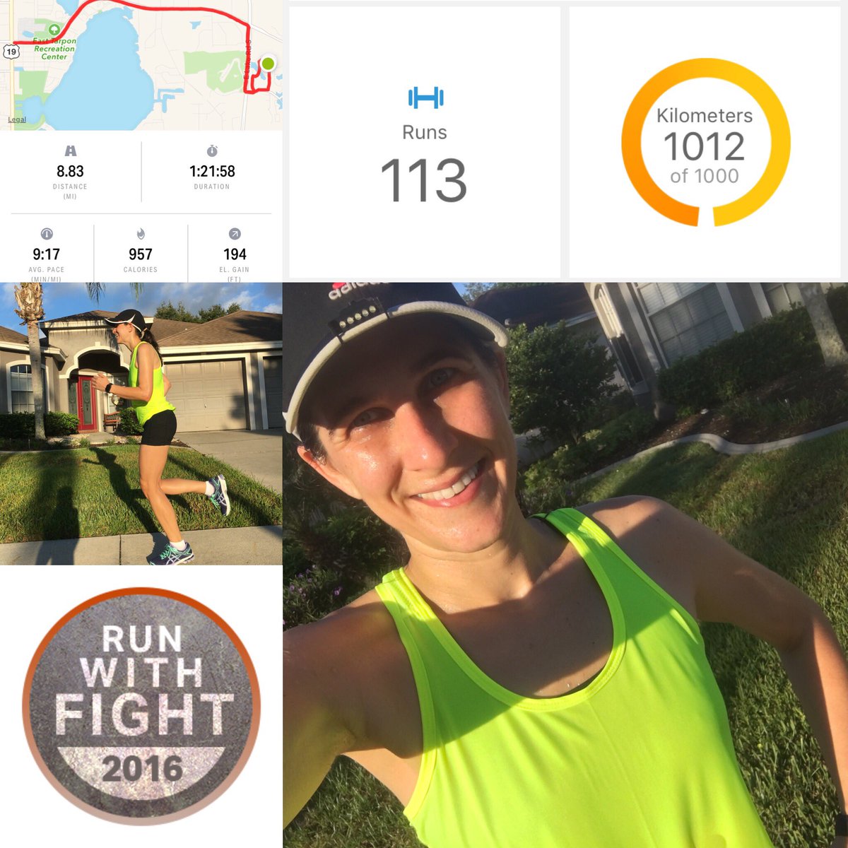 CarolinaJantac's tweet photo. I did it! Broke 1,000k this am during long run! #runwithfight #fitfoodierun #runnerbliss #runchat #runsomemore https://t.co/vxDlQJTTAf