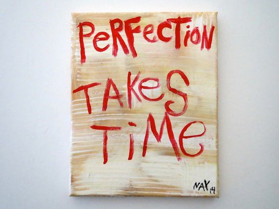 This etsy artist is reading our minds! Achieving dreams takes time. Achieving perfection takes longer. #VAFamily