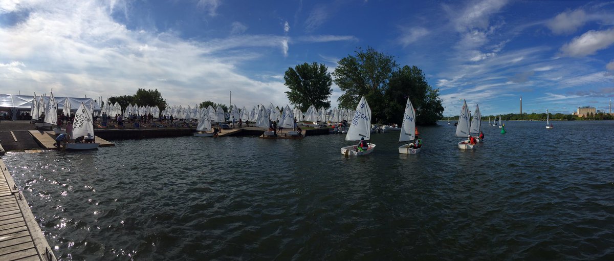 Boats are out on the water for Day 2! #goodwinds #2016CDNOpti #OptiRacing