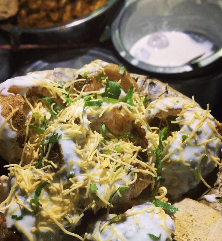 t2telegraph's tweet photo. We are enjoying the rain with a plate of Dahi Puchka at Vivekananda Park! What's your fave street food? https://t.co/Us5jd0bpKy