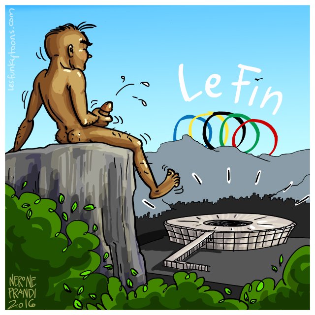 NeronePrandi's tweet photo. Funkytoon - 183 - #OLIMPIADAS #neroneprandi #lesfunkytoons #humor #gay #cartoon #fastdrip https://t.co/9o4Vc1SWo6