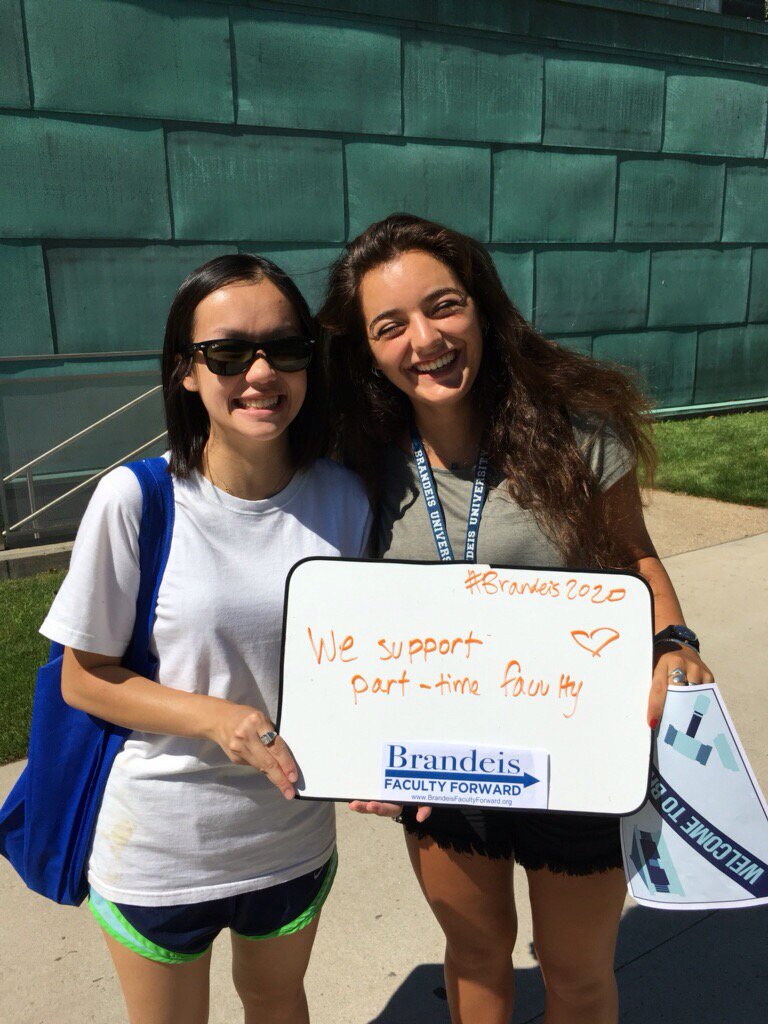 #Brandeis2020 students are committed to their PT faculty! <a href="/BrandeisU/">Brandeis University</a> can reciprocate w/equal pay &amp; job security.