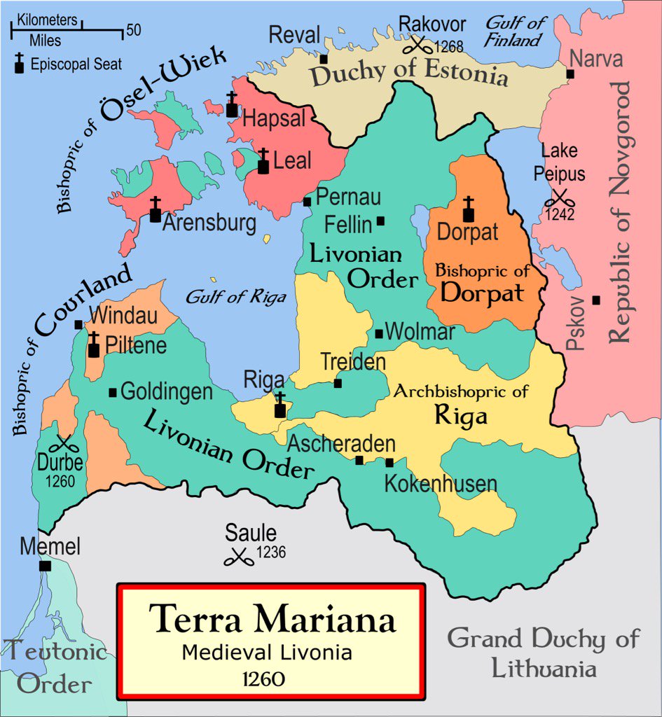 CatalystEarth's tweet image. An #AncientMap of #Latvia known as medieval #Livonia, #TerraMariana. Fascinating piece of #historicalFact