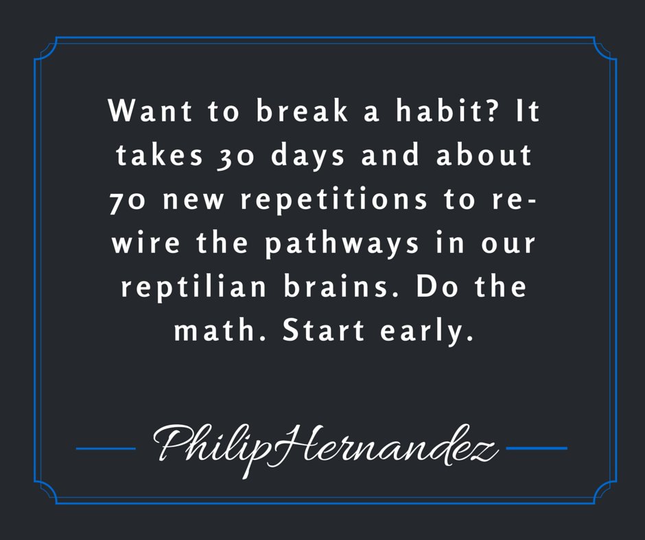philip24601's tweet image. Want to break a habit? #PhilsTip of the day #actorslife