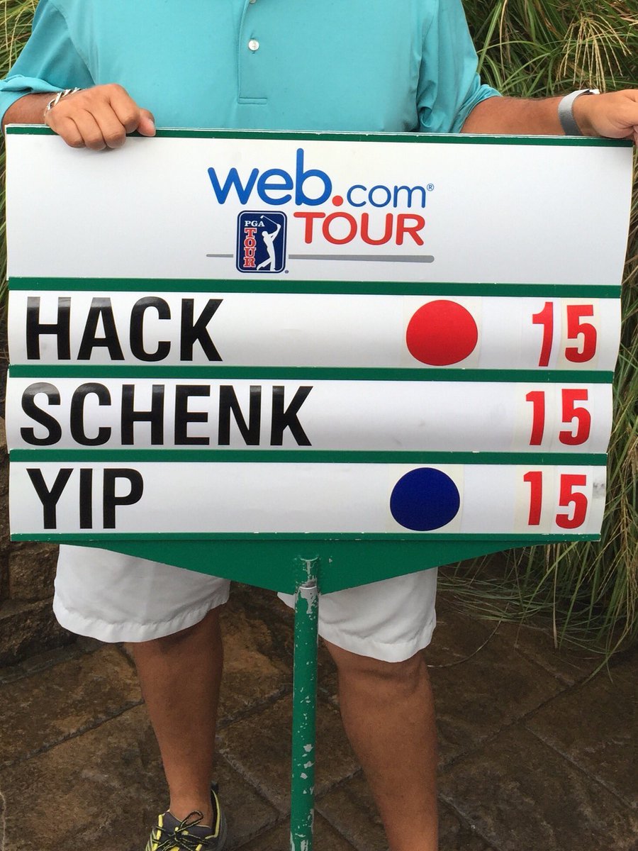 Incredible.

Today's #WebTour group of the day includes Hack, Schenk and Yip: watchgolf.ch/vRT7e1