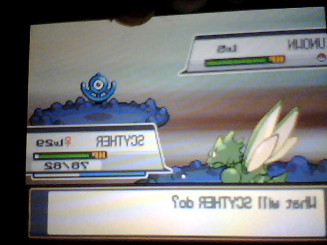 MosquitoSneak's tweet photo. Shiny Unown! 4565 REs in SoulSilver! @SpaceDuck90 @Minuettee @JCBLPs @Kaitjuh_ @ShinyVanillite @Cloud7470 @gmw1994_ https://t.co/MaUlQpCexg