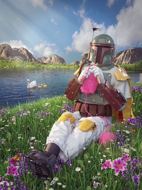 BobaFettANHSE's tweet image. Sunday Fett #StarWars ... This image does crack me up! #BobaFett