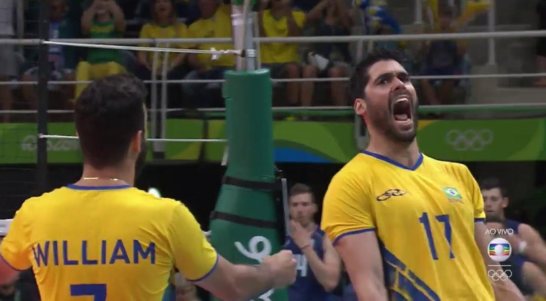 tvglobo's tweet photo. Fiiiiim do primeiro set! 1 X 0 pro #BRA! #SomosTodosOlímpicos #Rio2016 #BRA X #ITA #Voleibol https://t.co/jv3rF5Xqdp
