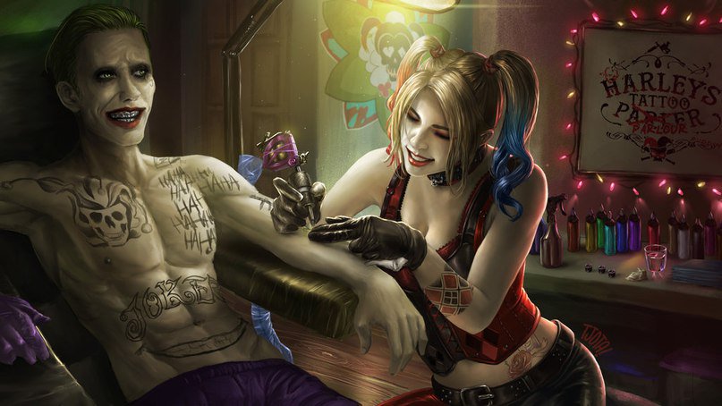Video Game 52 on Twitter: "#Joker &amp; Harley Quinn: Suicide (2016) #Movie Fan #Art #HarleyQuinn #SuicideSquad #TheJoker #dccomics #fanart https://t.co/opZbP6h11O" / Twitter