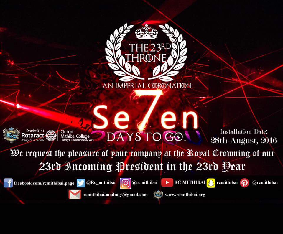 Rc_Mithibai's tweet photo. The Royal Crowning of our 23rd President is incomplete without presence of Special ones! Do come @ #The23rdThrone https://t.co/hxCWyFkAhp