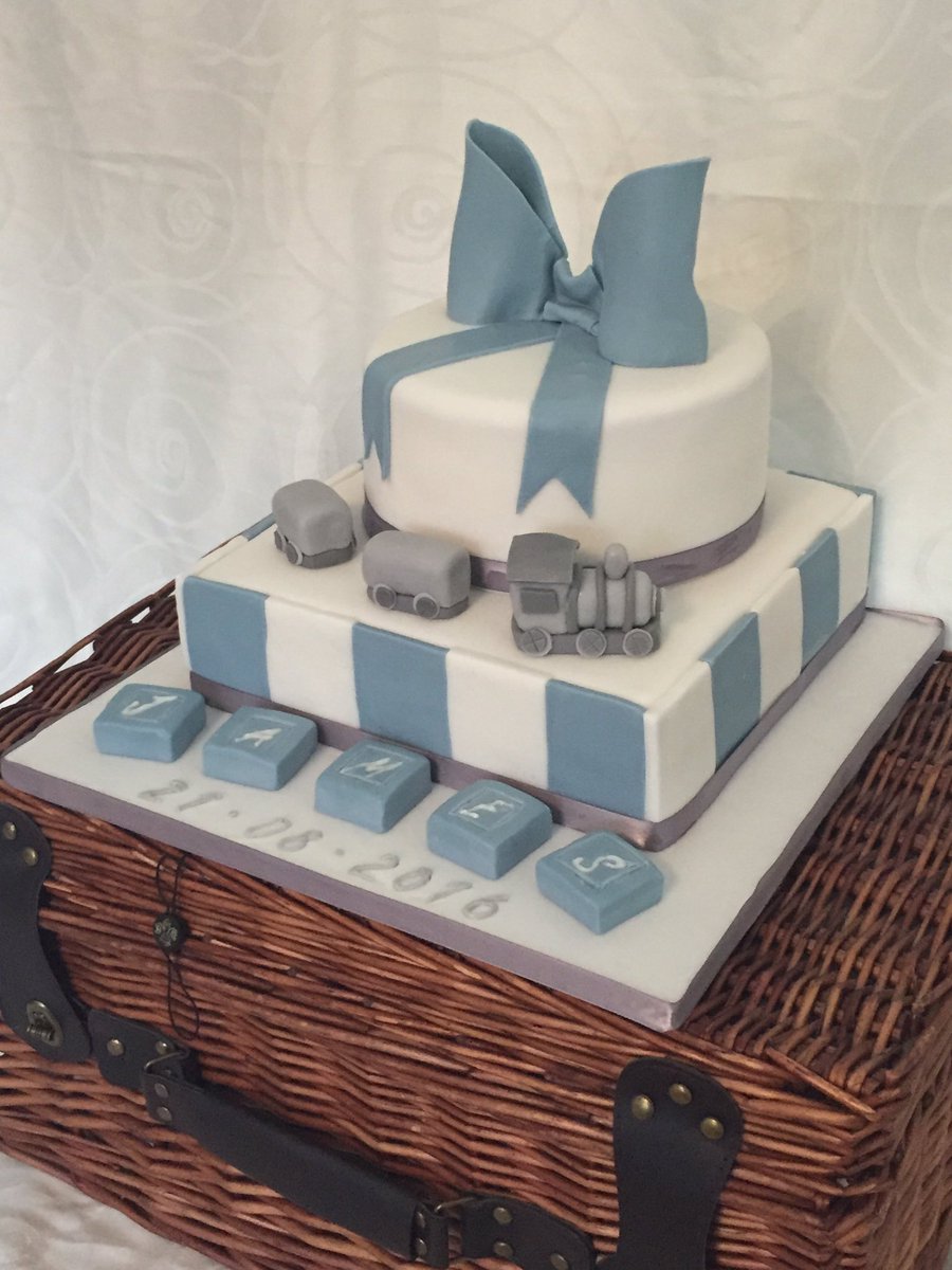 CakeAPeel's tweet photo. My latest Christening Cake for baby James 😀 https://t.co/kfBCrISk54