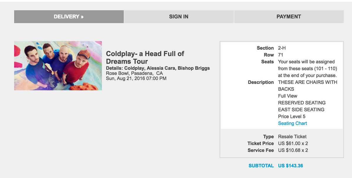 Ticketmaster Hollywood Bowl Seating Chart