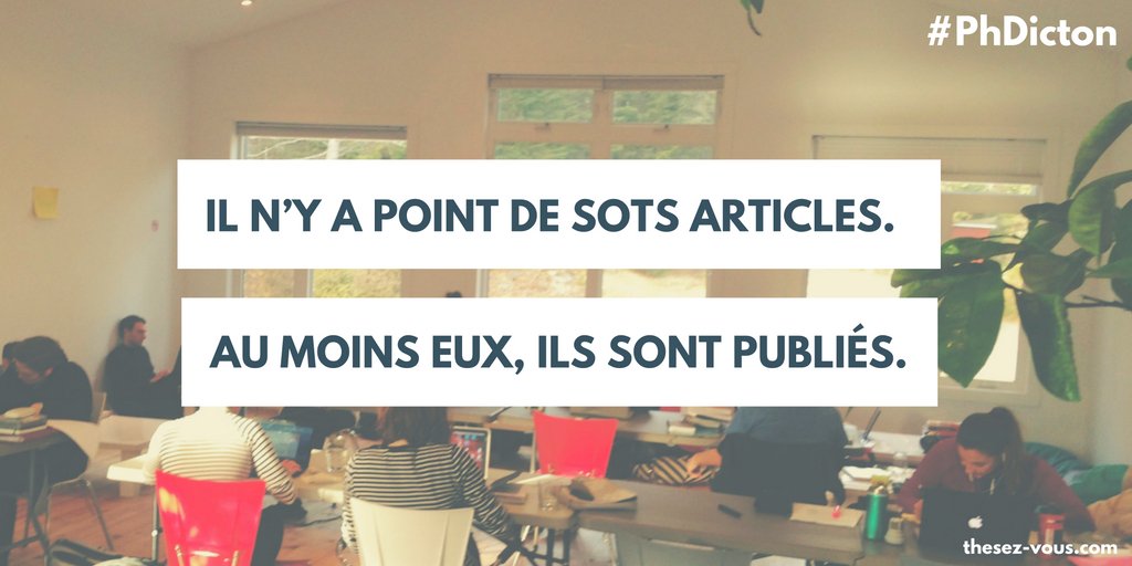 blablacademique's tweet photo. Il n’y a point de sots articles… #PhDicton #MaThèseEnProverbes https://t.co/mDx8eaMLb6
