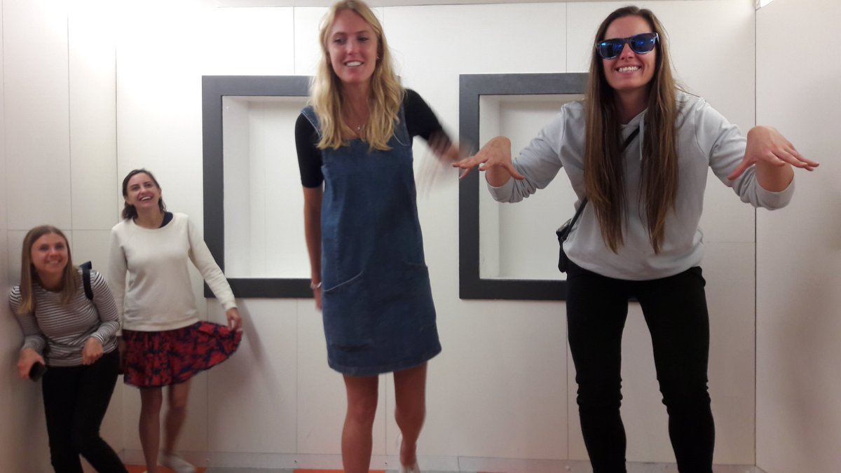 DemResearch's tweet image. Not quite sure we pulled off the optical illusion! #FringeFestival