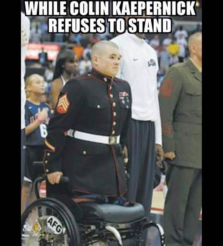 TomiLahren's tweet photo. This picture is worth 1000 words but I've got 650 words for #Kaepernick tomorrow. #finalthoughts https://t.co/hG2O23jP55