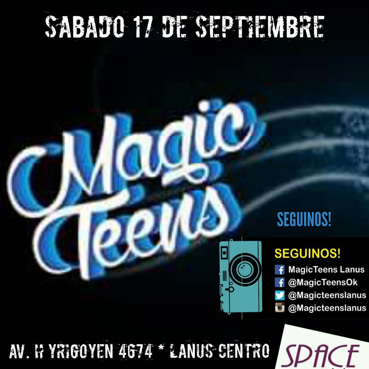 LuzTeens's tweet photo. Este 17 de septiembre se viene la segunda vuelta de #MagicTeens 
**** NO TE LO PODES PERDER **** https://t.co/cThpZVG3xQ