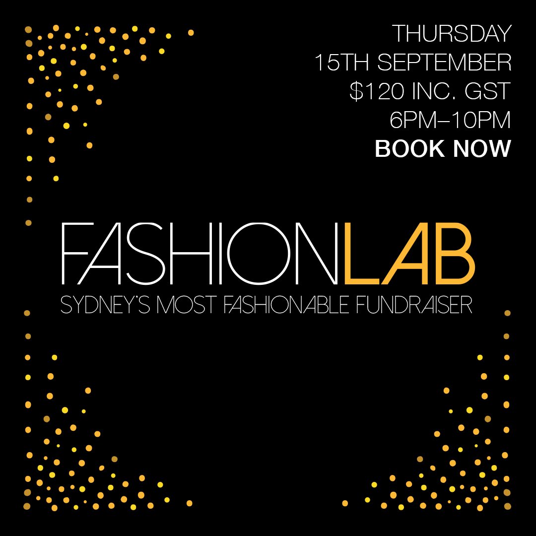 #FashionLab2016 is back baby! Buy tickets now for <a href="/GarvanInstitute/">Garvan Institute of Medical Research</a>'s #breastcancer research bit.ly/fashionlab2016