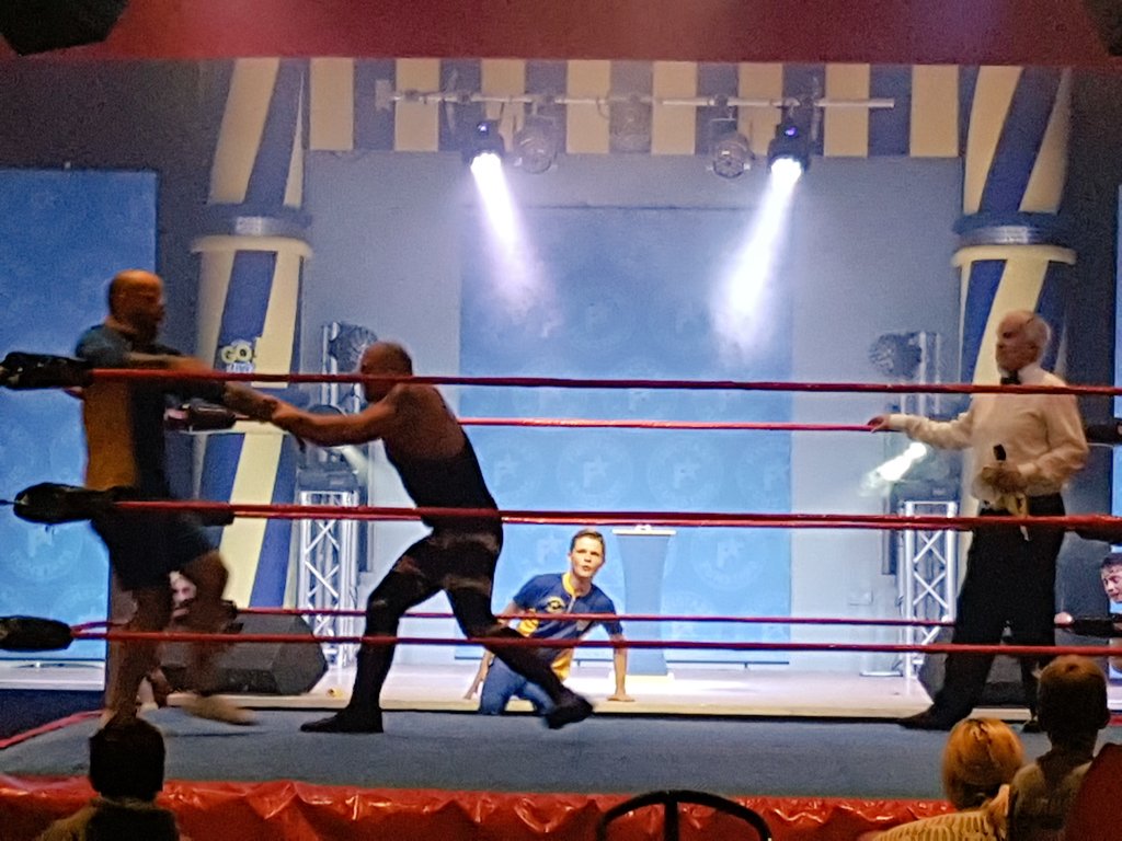 DebraLeaver's tweet photo. @FunStarsGoLive @haven match 2 was a showdown and turn out that @Chriswithac82  was the CHAMPION #Rockley https://t.co/39xZMnNJcN
