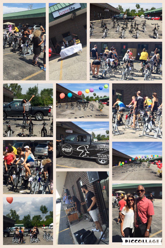 quadspin's tweet photo. Thank you to all who came out in support of the first Fitness Block Party @BarreLife @RadixGym and all my #quadstaff https://t.co/Jj4gNlHok1