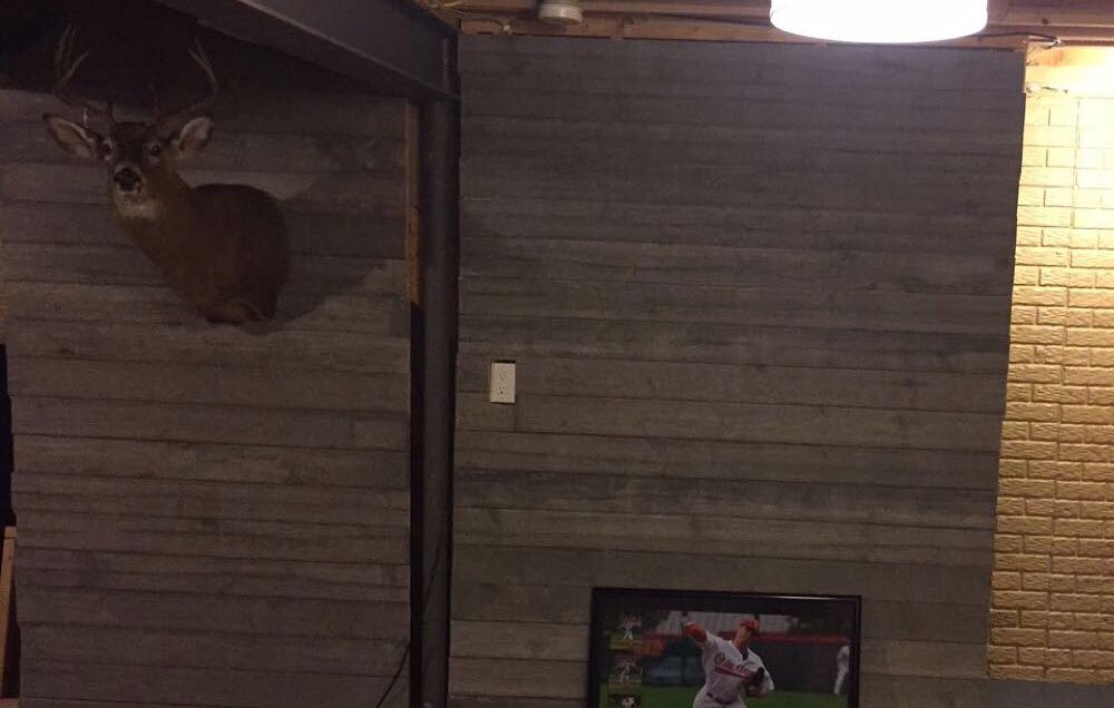 CoachLaCorte's tweet photo. Man cave coming along! #callmechip https://t.co/IHwPwIvQQl