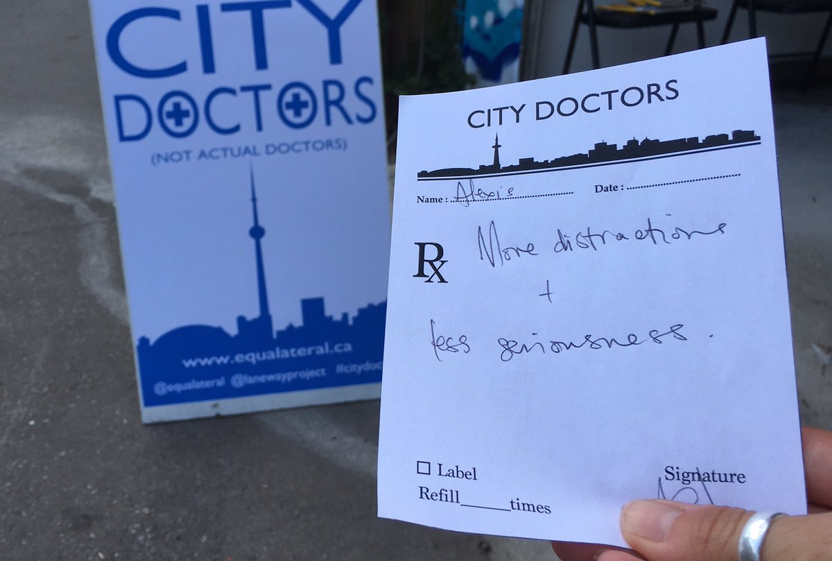 alexismantell's tweet image. .@equalateral I got a sound prescription. I'll be taking doc's advice this week. @lanewayproject @EastEndArtsTO