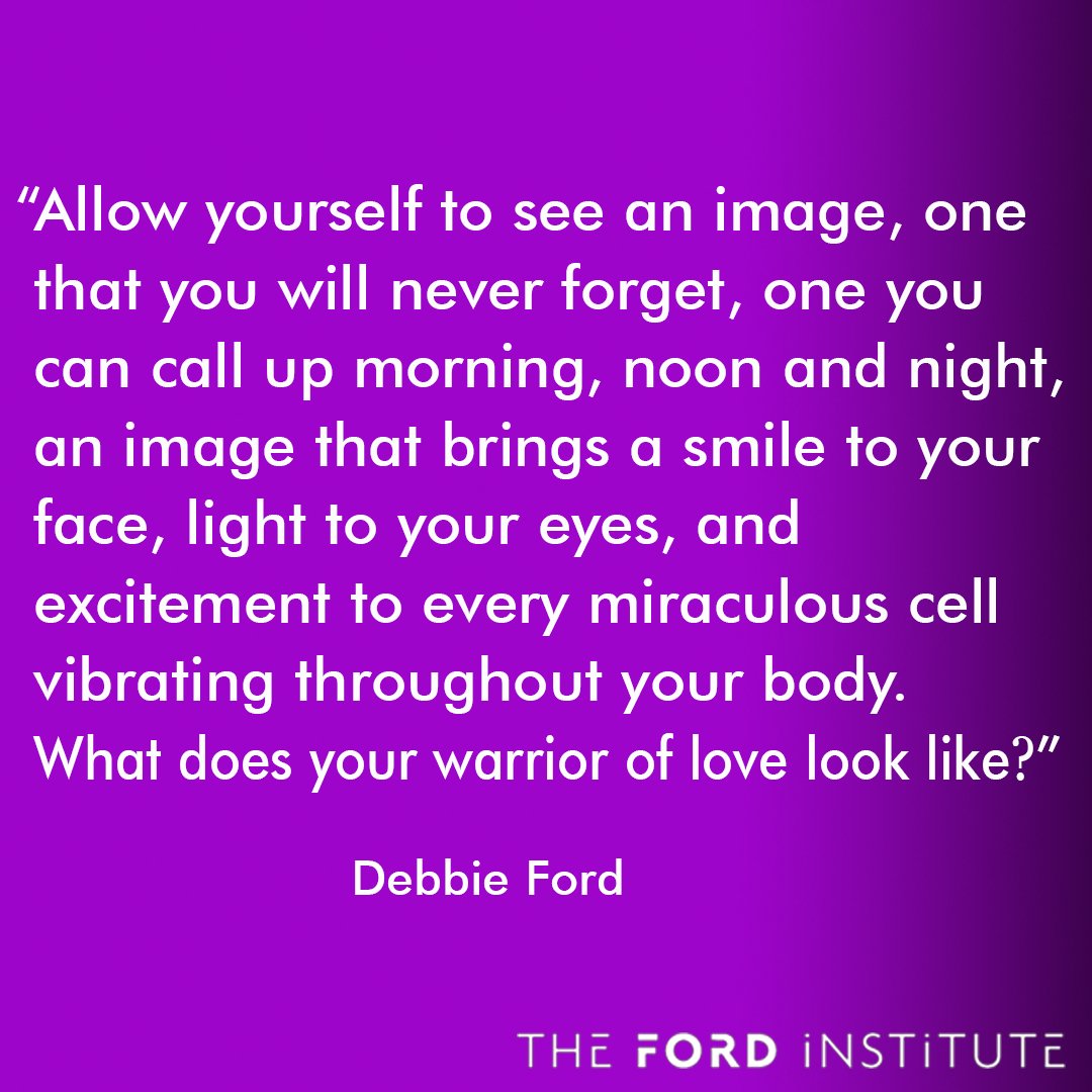 Debbie_Ford's tweet image. “Allow yourself to see an image, one that you will never forget, one you can...” Debbie Ford
#TheFordInstitute
