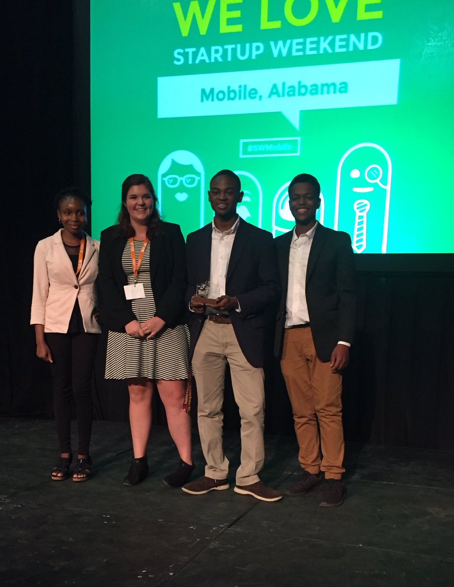 MobileChamber's tweet photo. Second place for #startupweekendmobile is SERV. @ASMSDragons https://t.co/acYJkgxaEO