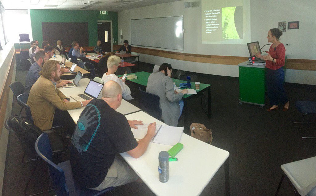 gavincarfoot's tweet image. Donna Hancox on research methods today with a great bunch of HDR candidates! #QUTcreate #QUTdesign #QUTcommunicate