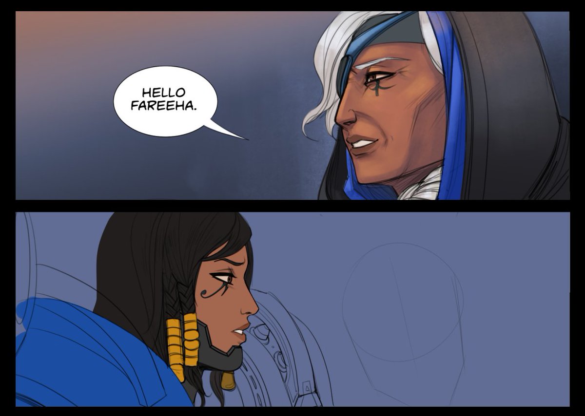 Was practicing comics with a good ol Amari family reunion and rly like these panels 8) 