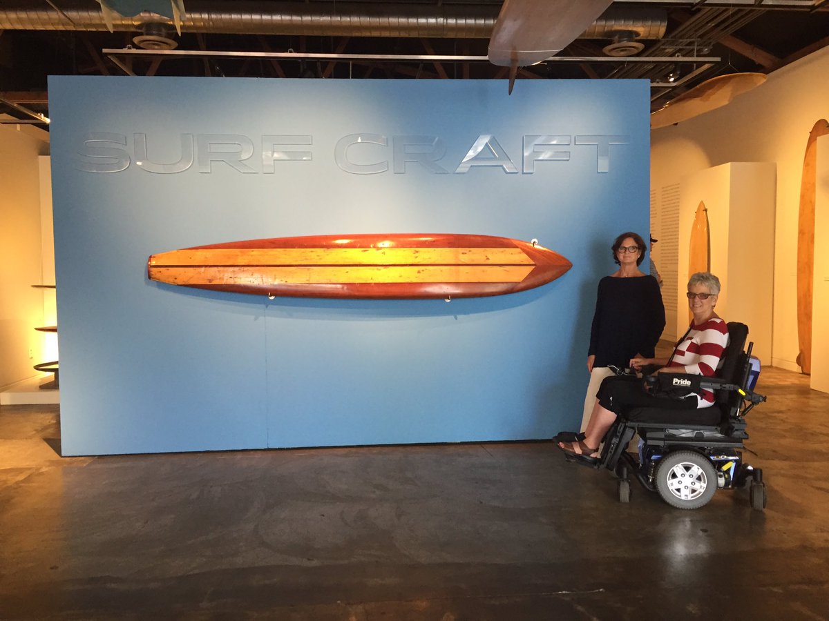 incredAccess's tweet photo. @SonomMuseum #surfcraft is a fun look at #surfing and #surfboards. Great #wheelchair #accessibility. Thru 9/25 https://t.co/9YAUzKbQV1