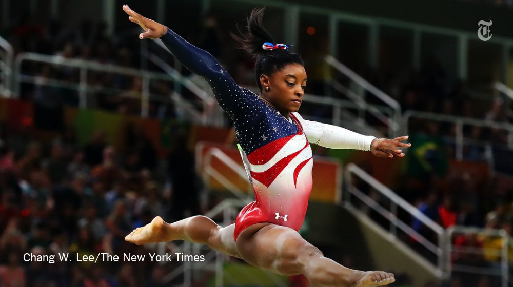 nytimes's tweet photo. People said the U.S. women's gymnastics team was unbeatable. They were right. https://t.co/WXUQ2IxWhO https://t.co/FfbEduiOVU