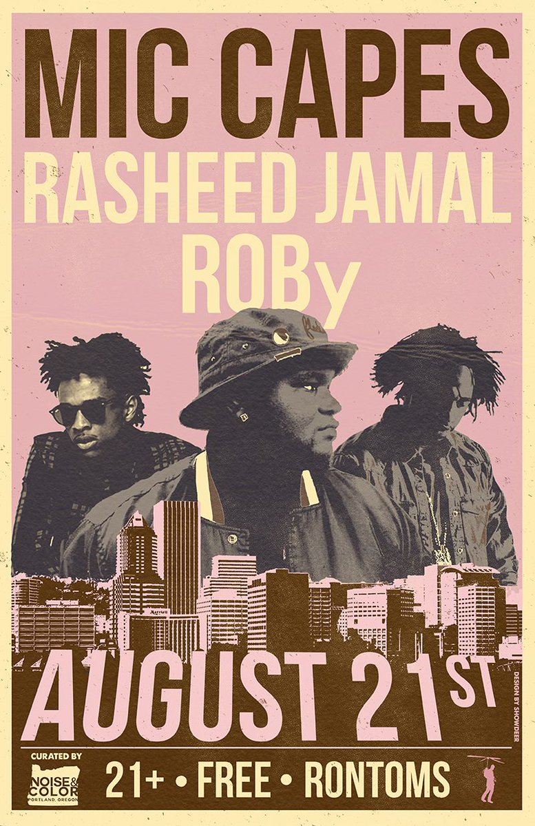 RontomsSundays's tweet photo. Tonight's showcase presented in partnership with @NC_PDX
1020 Mic Capes
940 Rasheed Jamal
9 ROBy https://t.co/32jb8sMxr9