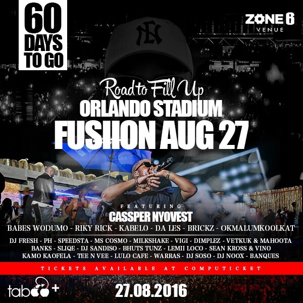 casspernyovest's tweet photo. Oh MY Gawd what a line up!!!! We shutting down Joburg this Saturday!!! Zone 6 venue!!!  #RoadToFillUpOrlandoStadium https://t.co/YzzUq1UiiA