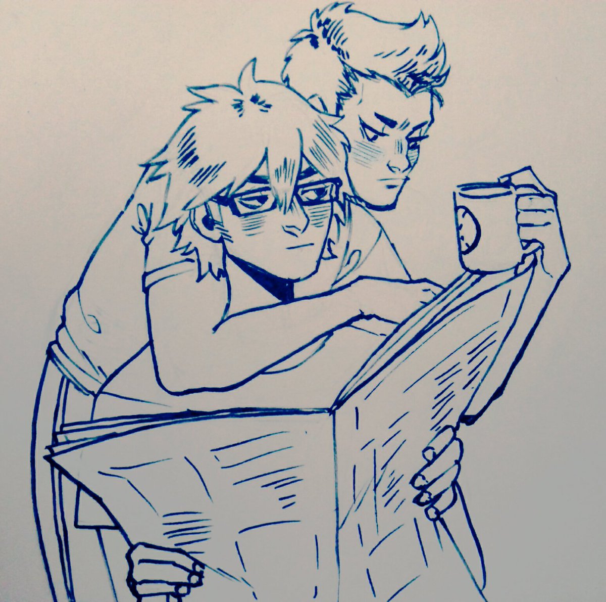 vespervines's tweet photo. awkward morning silence starring kuramiyu https://t.co/X4YLKIbZto