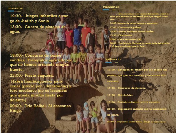 AytoGranius's tweet photo. Fiestas de #Fraella 2k16 https://t.co/ZC5S6ycoAH