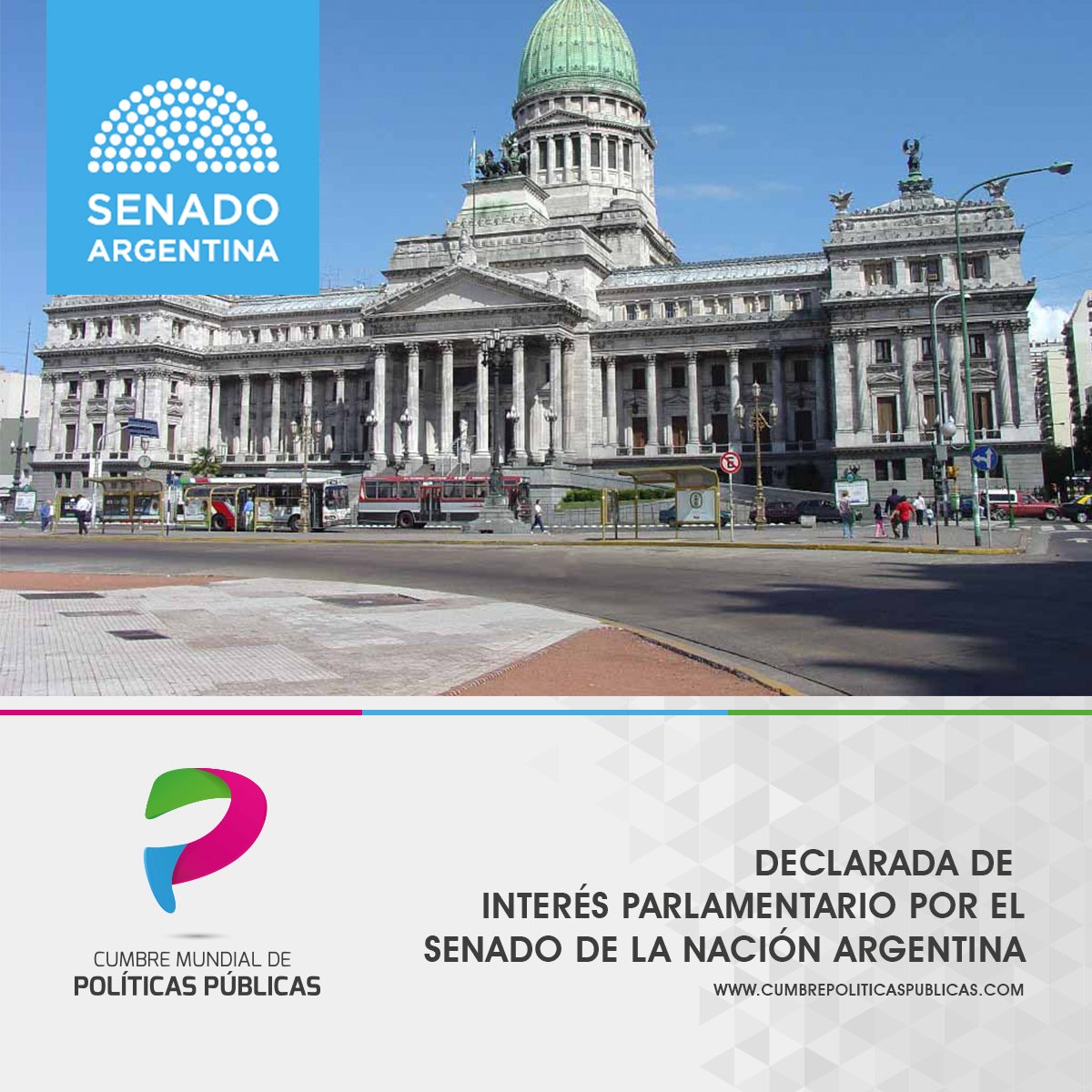 CumbrePP's tweet photo. El @SenadoArgentina delcaró de interés parlamentario a la Cumbre de #PolíticasPúblicas Más: https://t.co/nrTcempnT3 https://t.co/5gtWQmrd71