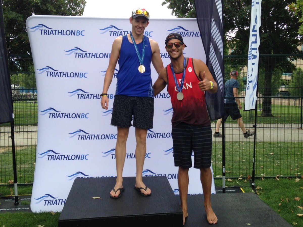 danteluciani's tweet photo. Great time at the @kelownaappletri today! No one I'd rather finish #2 behind than @AaronBrown86 #TeamNuun https://t.co/RMvXjP8qBx