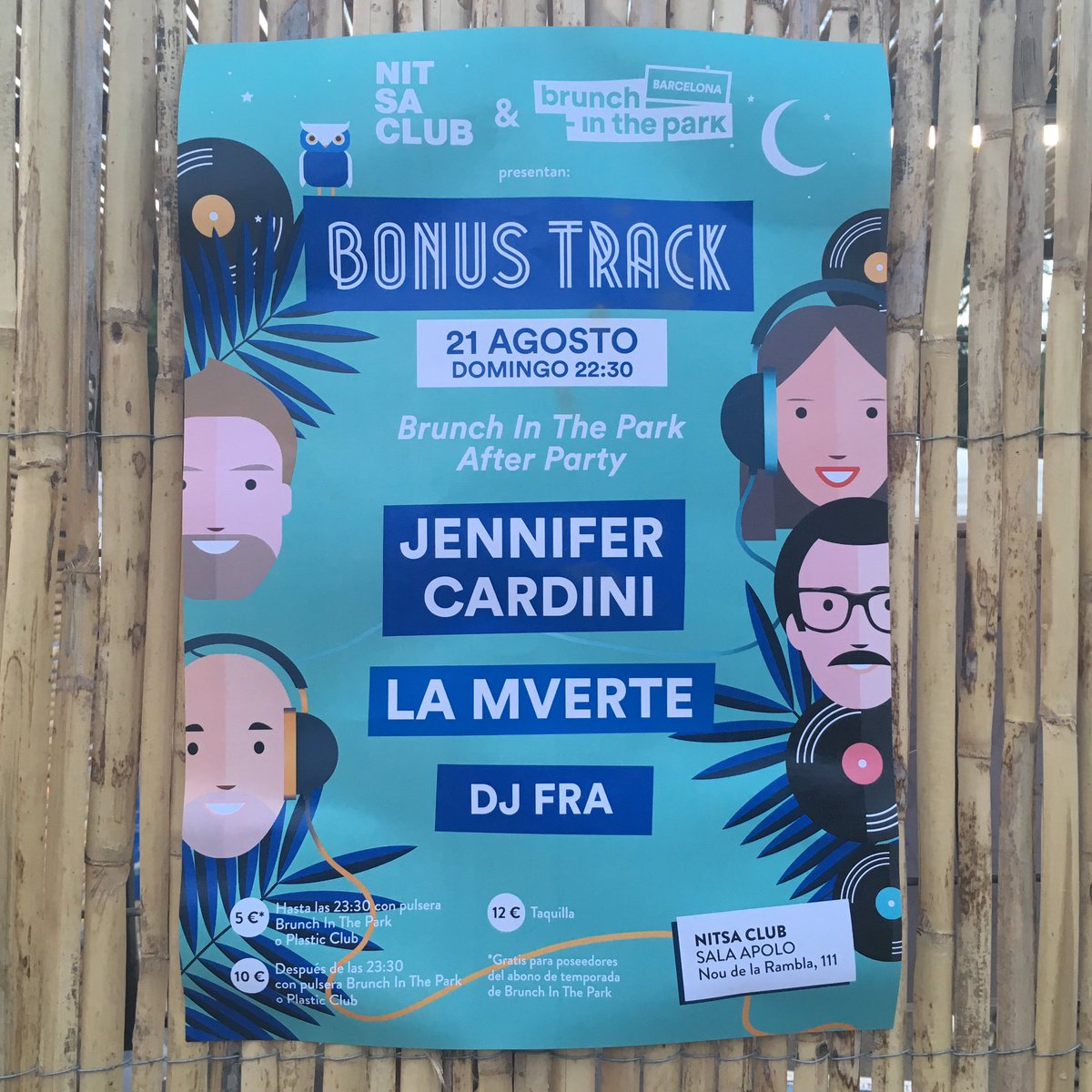 ¡Os invitamos a seguir la noche en #bonustrack con #jennifercardini #lamvuerte #djfra <a href="/NitsaClub/">Nitsa Club</a>!