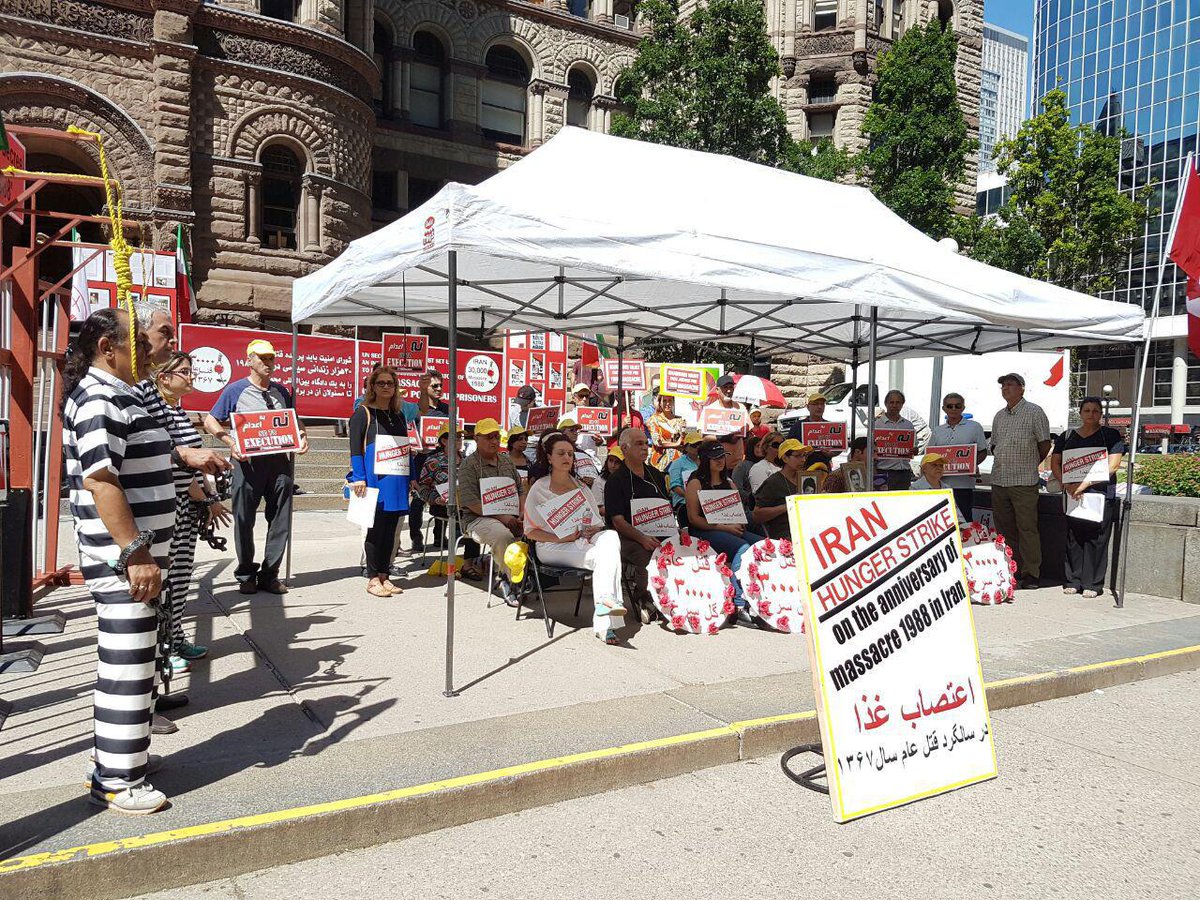 4FreedominIran's tweet photo. In memory of #1988massacre Iranian in #Canada demand to stop #execution in #Iran #UN #CNN #AFP #News #AmnestyIran https://t.co/xPrBZ505zR