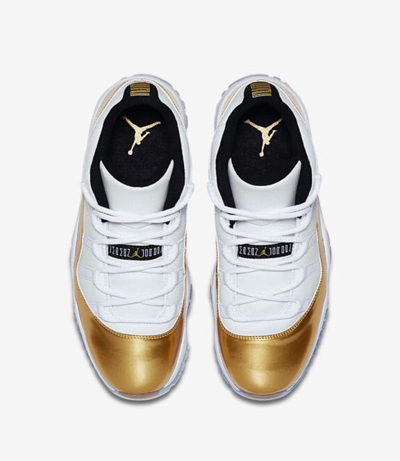 shoereup's tweet photo. Jordan Retro XI Low 🔶Metallic Gold🔶 Pre-Order at https: https://t.co/Vo3usLHoJn https://t.co/Y5qdMM06Re