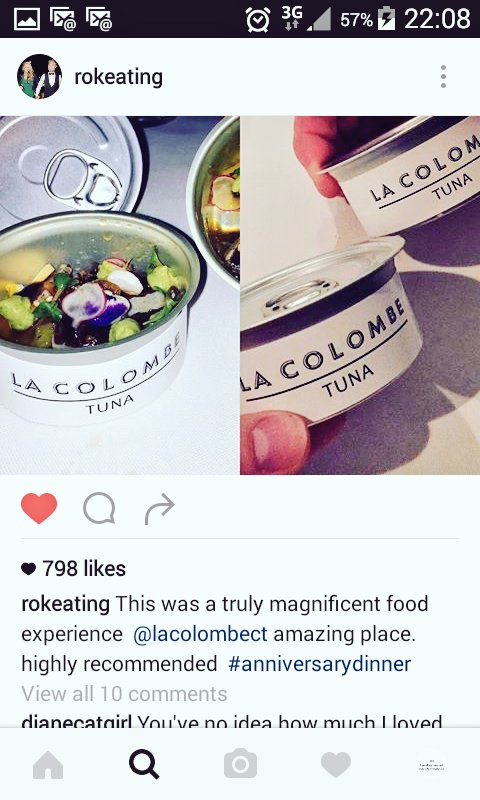 LlewellynLamber's tweet photo. Ronan Keating loved his experience @LaColombeCT and shares a pic of their signature dish on Instagram https://t.co/STwnnbH4u4