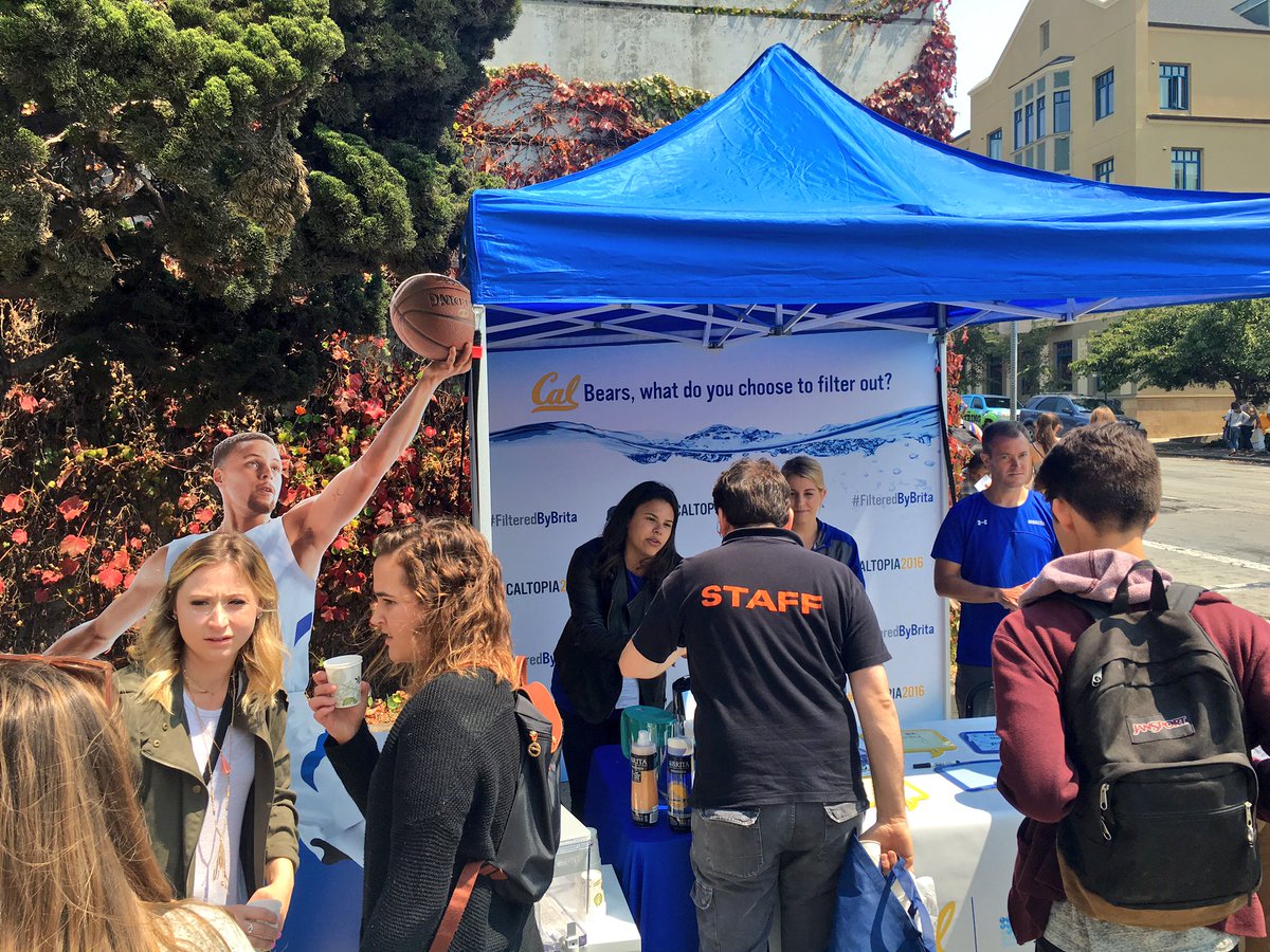 BritaUSA's tweet photo. Hey @Cal students! Stop by our booth for a chance to win a Brita pitcher! #Caltopia2016 #FilteredByBrita https://t.co/5Dg7LQogzF